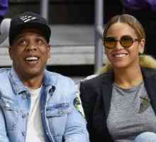 Beyonce și soțul ei, rapperul Jay-Z a participat la un meci de baschet în prima zi de primavara