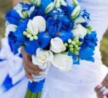 Alb și albastru nunta
