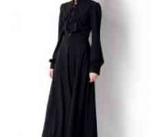 Rochie negru cu mâneci lungi