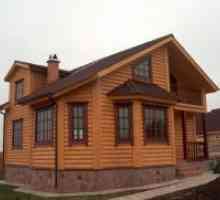 Casa de bloc de lemn