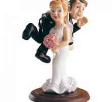 Figurine pe un tort de nunta