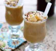 Cafea si banana shake - o mare bea lapte pentru micul dejun