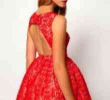 Rochie de dantelă roșu