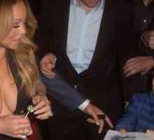 Mariah Carey într-o rochie mini-revelator dezgolit sânii ei în public