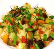 Iahnie de dovlecei și cartofi în multivarka
