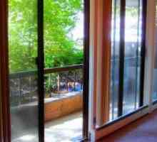 Uși glisante la balcon