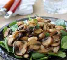 Salata cu fasole și ciuperci
