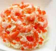 Salata cu caviar și creveți