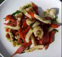 Salata cu calamari și șuncă