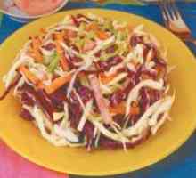 Salata cu varză și șuncă