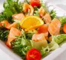 Salata cu somon și roșii