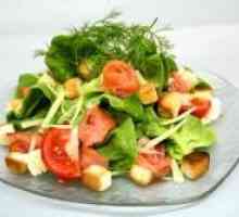 Salata cu păstrăv sărat