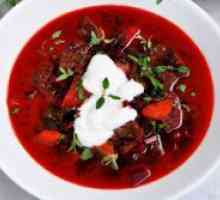 Supa de sfeclă roșie cu carne - o reteta clasica