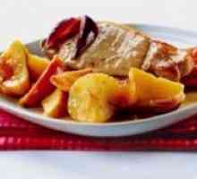 Carne de porc cu cartofi în cuptor
