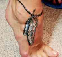 Stilou tatuaj pe picior