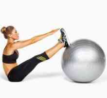 Exercitarea pe minge pentru slăbire burtă