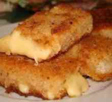 Fried Adyghe brânză