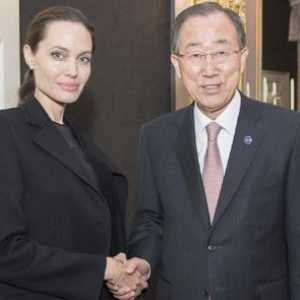 Angelina Jolie nu este la moarte, actrița sa întâlnit cu Secretarul General al ONU