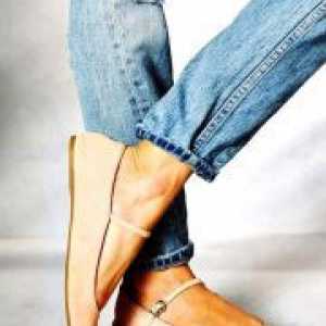 Pantofi de balet din piele naturala