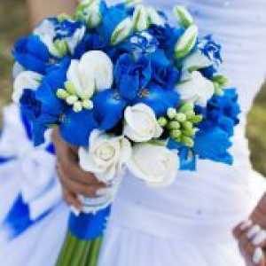 Alb și albastru nunta