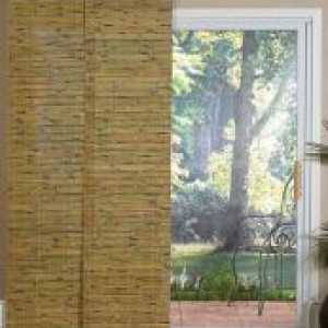 Jaluzele din lemn pe ușă