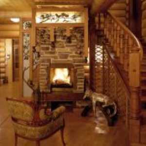 Interior casă de țară din lemn