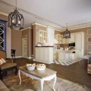 Bucătărie-cameră de zi în stil de Provence