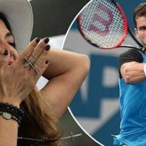 Nicole Scherzinger și Grigor Dimitrov la turneul de tenis de la Paris