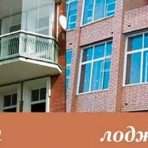 Diferența dintre balconul din loggia