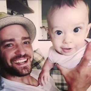 Singer Justin Timberlake lăudat fotografii întâi-născut