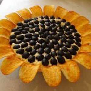 Salata „Floarea soarelui“ cu porumb