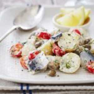 Salata cu hering și ciuperci