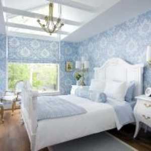 Dormitor în tonuri de albastru