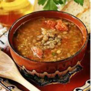 Supa cu linte și carne de vită