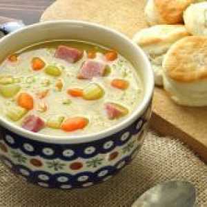 Supa cu mazăre verde conservate
