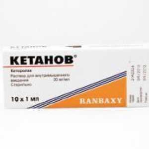 Preparate injectabile ketanov