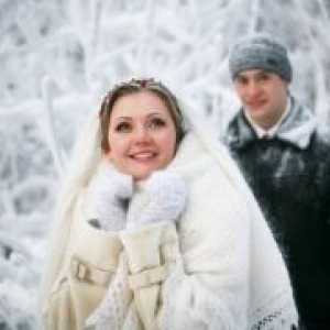 Winter fotografie de nunta trage
